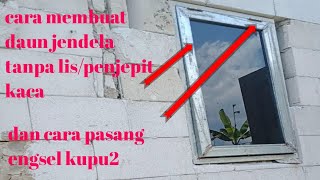 cara membut daun jendela dari bahan besi holo 3x6