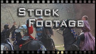 Free Stock Footage - Traditional - knights, chivalry, medieval, horse, sword fight, Fagaras Citadel