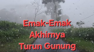 Perjalanan Turun dari Gunung Sumbing @Emak_Petualang