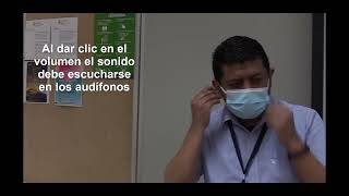 Alternativa sesión sincrónica con auricular