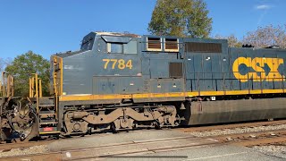 Csx Q300 with a CW40-8 at jones crossing 10/24/21