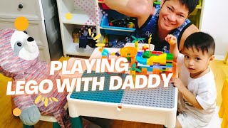 Playing Lego with Daddy