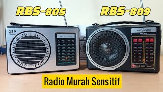 Radio Advance RBS-805 vs RBS-809 4 Band (AM/FM/SW1/SW2) 70 Ribuan