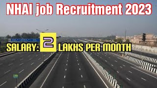 NHAI Engineering Job Recruitment 2023 Deputy General manager detailed #nationalhighway #roadmaker