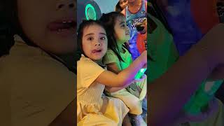 Robo Sweep rides with Hailey and Sofey 🥰 #shorts #twins  #funtime #playtime