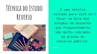 Técnica de Estudo para Concurso Público