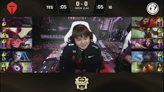 Inician las semifinales en demcia tournament |TOP esport vs Invictus gaming |Game 1