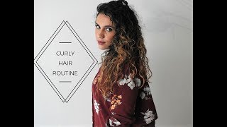 "CURLY HAIR" ROUTINE / ROUTINE CHEVEUX BOUCLES