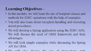 Spring Framework Online Training