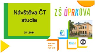 Úprkovy Novinky: Návštěva studia ČT 25. 1. 2024