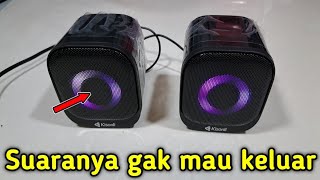 CARA MENGATASI SPEAKER MULTIMEDIA 2.0 KISONLI X3 TIDAK MENGELUARKAN SUARA #speaker #kisonli