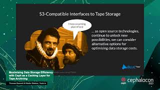 Maximising Data Storage Efficiency with Ceph as a Caching Layer for Tape Archiving