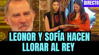 Leonor y Sofía hacen llorar al rey