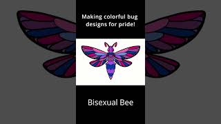 PRIDE BUGS - Bisexual Bee #artprocess #digitalart #bisexual