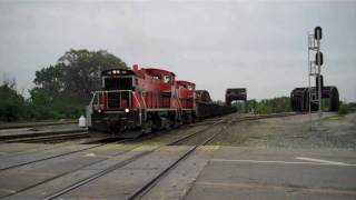 I.H.B. 1502 and CSX 7625 Meet in Blue Island IL.