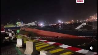 Urgent un bateau à coulé au port de Dakar