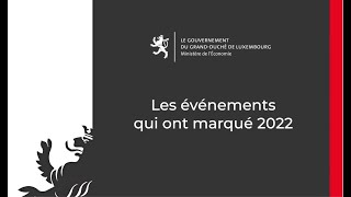 Retour sur les événements qui ont marqué l'année 2022