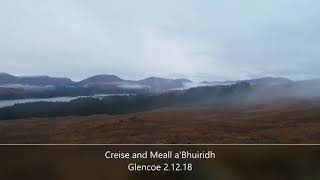 Meall a'Bhuirdh and Creise from the white Corrise ski centre