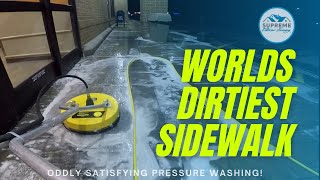 THE MOST DISGUSTING SIDEWALK - Pressure Washed