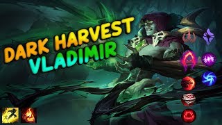 DARK HARVEST VLADIMIR 22/9/9 - VLADIMIR MID VS EKKO - League of Legends Romania