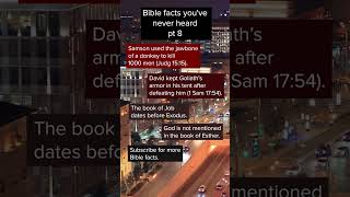 Bible facts you probably don't know 🤯 #bible #bibleverse #scripture #biblefacts