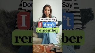 Better Ways To Say -‘I don’t Remember’ | Learn Advanced English Phrases #speakenglish #letstalk #esl