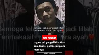 Sunhaji sudah lama berjualan es teh untuk menghidupi keluarganya.