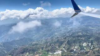 COPA AIRLINES CM502 737-800 PTY-MDE LANDING in MEDELLIN, COLOMBIA from PANAMA CITY