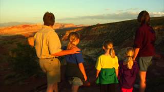 Family enjoy a breathtaking view