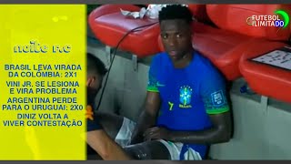 VINICIUS JR. FORA DO CLÁSSICO? BRASIL PERDE DE VIRADA DA COLÔMBIA: 2X1! AO VIVO  - NOITE F.C #91