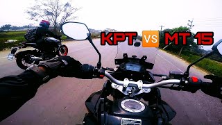 Yamaha MT 15 🆚 Lifan KPT || Highway Battle || friendly ride || Born Biker ||