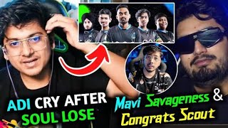 ADI CRY AFTER SOUL LOSE 🥺💔 Mortal Talk With Soul Players❤️