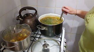 Кислые щи с квашенной капустой и мясом