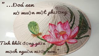 Trang trí nón lá đơn giản - Decorate Palm-leaf conical hat | HNAG79 #56