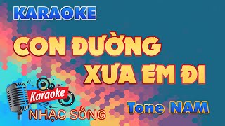 Con Đường Xưa Em Đi Karaoke - Tone Nam  - Karaoke Nhạc Sống Sóc Trăng