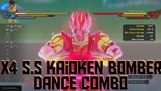 Xenoverse 2 Combo X4 S.S Kaioken Bomber Dance