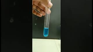 Zn in CuSO4 simple displacement reaction #chemistry #trending #youtubeshorts