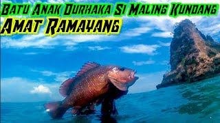 Mencari ikan di batu si lagenda AMAT RAMAYANG | krung raya, Aceh