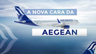 NOVA PINTURA AEGEAN // Trabalho de Marca, Branding e Identidade Visual da Cia Grega Aegean Airlines