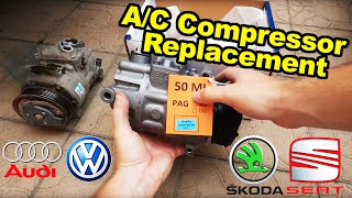 How To Replace A/C Compressor | VW,Škoda,Seat,Audi