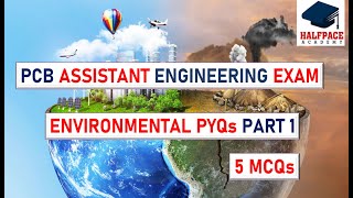 POLLUTION CONTROL BOARD || A.E.|| ENVIRONMENTAL PYQs || 5 MCQ || PART 1