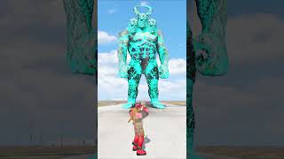 Superheroes Vs 3 Head Giant Ice-Titan Match, Who is the Powerful 🔥|#shorts