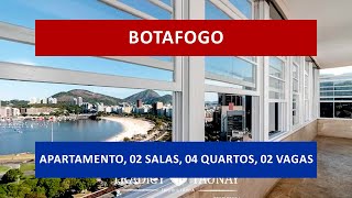 AP0716 - Botafogo, lindo apartamento, 2 salas, 4 quartos, cozinha, dependência, 2 vagas!