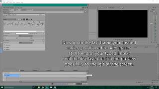 How to: Long Scrolling Text in Sony Vegas 13