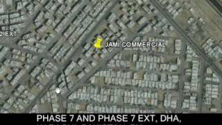 PHASE 7 & PHASE 7 EXT, DHA, DEFENCE, KARACHI, PAKISTAN GOOGLE EARTH MAP BY SAABPROPERTY.wmv