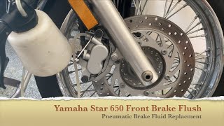 Yamaha Star 650 Front Brake Flush