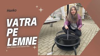 Vatra pe lemne Hanko ||Semineu exterior Carrefour