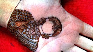 Simple Dulahan mehandi Design | dulhan mehndi design | bride making using henna | new mehndi design