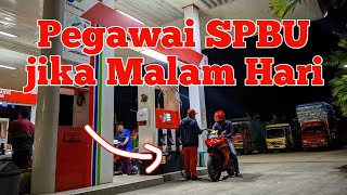 Sistem Pegawai SPBU Jika Dimalam Hari | Suzuki GSX-R