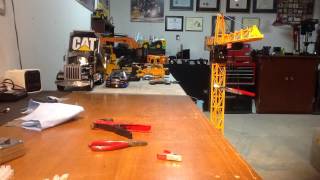 RC upgraded tower crane test